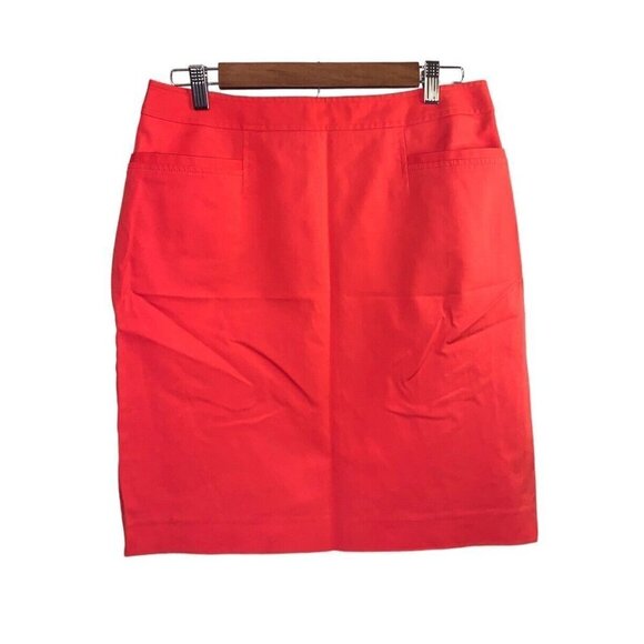 Halogen Coral Color Preppy Business Casual Pencil Skirt Size 10 - Picture 1 of 8